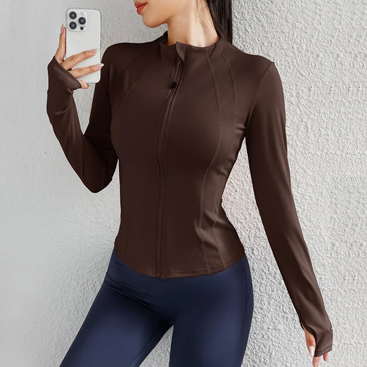 Chaqueta Deportiva Invierno Mujer con Cierre – Ideal para Running, Gym o Uso Diario