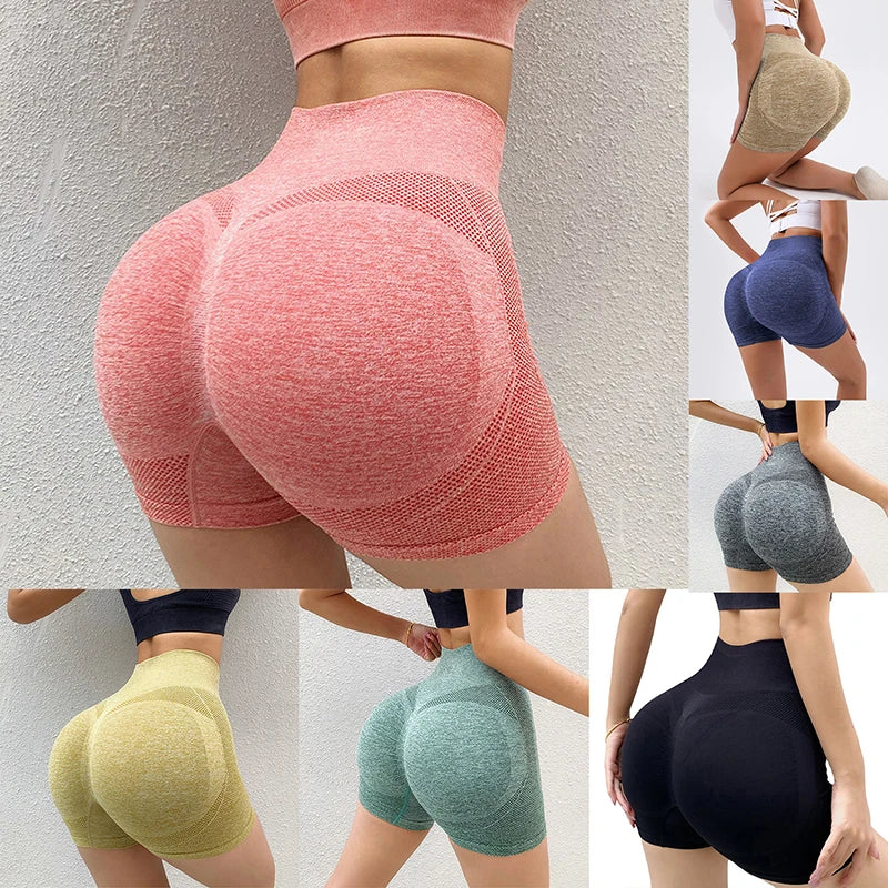 Short Deportivo Mujer Cintura Alta – Ideal para Running, Gym, Yoga o Fitness