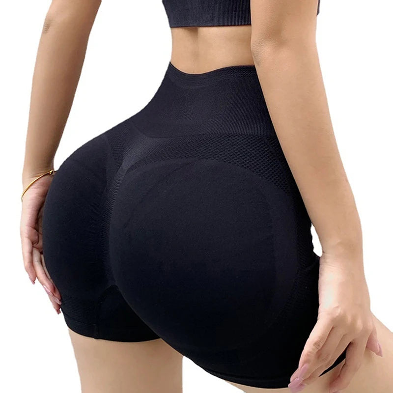 Short Deportivo Mujer Cintura Alta – Ideal para Running, Gym, Yoga o Fitness